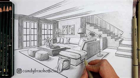 2 point perspective living room|Two Point Perspective: Draw Buildings, Rooms, Interiors .